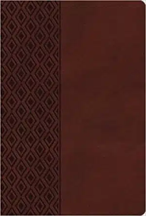 NKJV, UltraSlim Reference Bible, Imitation Leather, Brown, Center Column, Indexed (9780529108104)