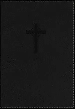 NKJV, Reference Bible, Compact, Large Print, Leathersoft, Black, Red Letter Edition (Classic) (9780718040581)