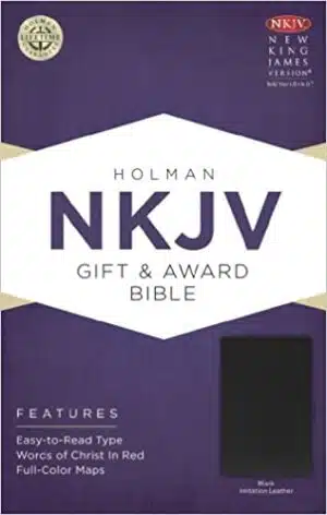 NKJV Gift & Award Bible, Black Imitation Leather Imitation Leather (9781433604621)