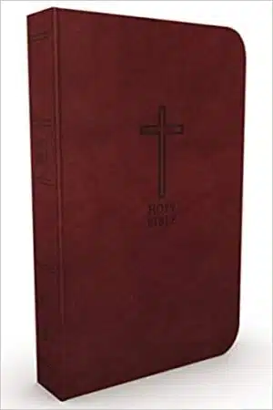 KJV, Value Thinline Bible, Large Print, Leathersoft, Burgundy, Red Letter Edition, Comfort Print