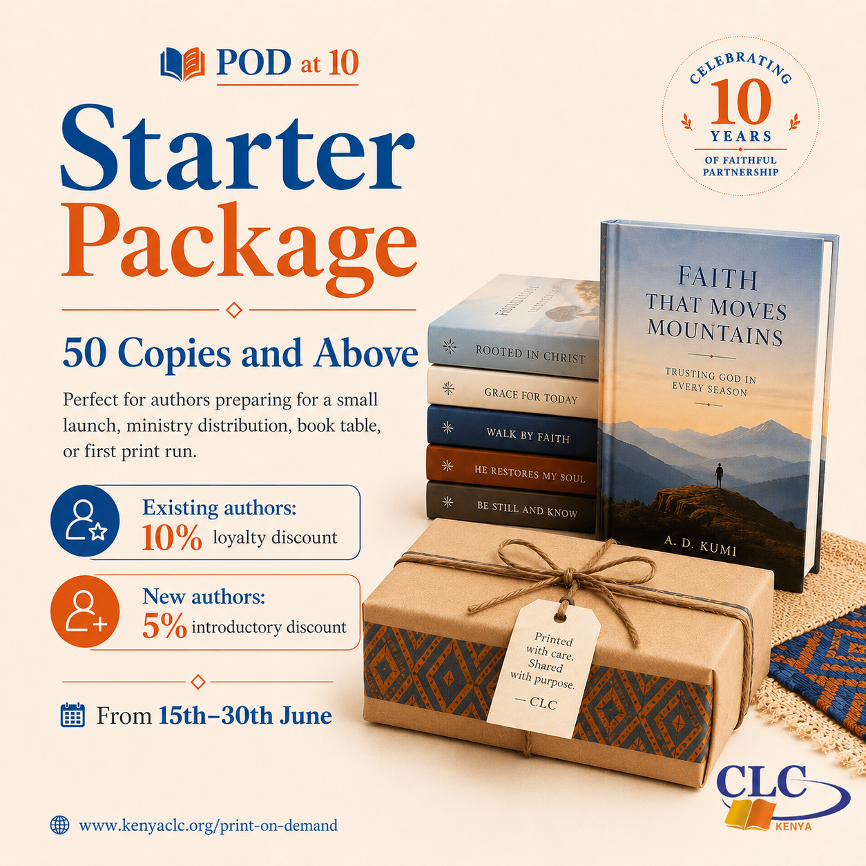 50 copies print package