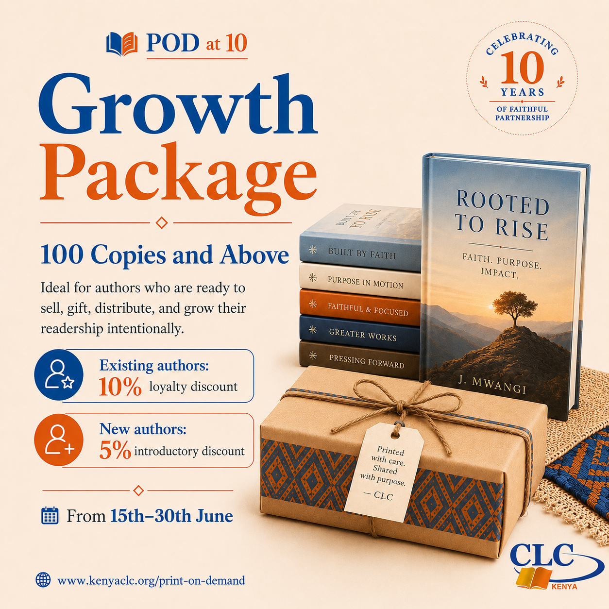 100 copies print package